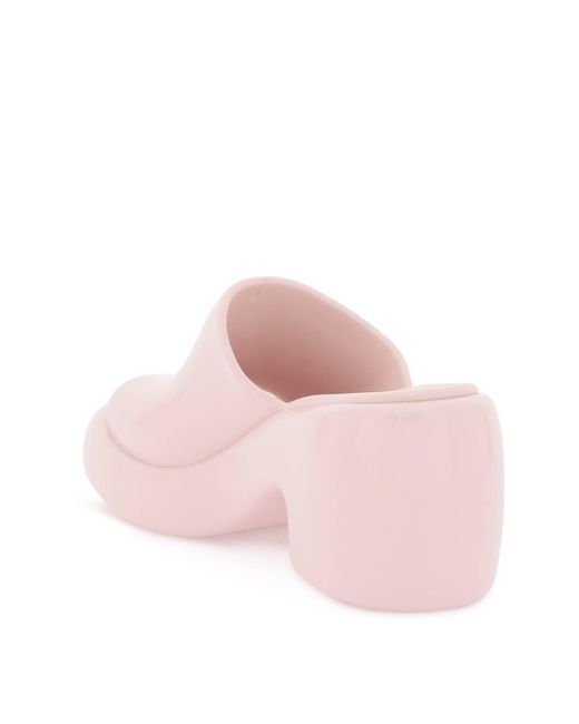 Ferragamo Pink Mules With Chunky Sole