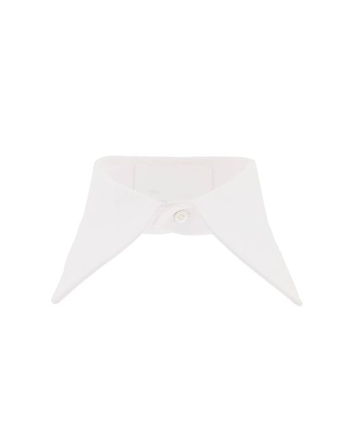 Maison Margiela White Cotton Collar For Shirts for men
