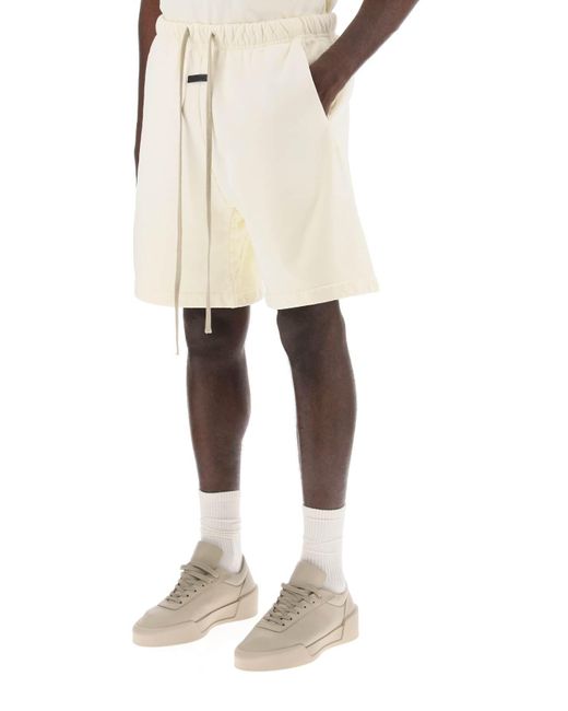 Fear Of God Natural Cotton Terry Sports Bermuda Shorts