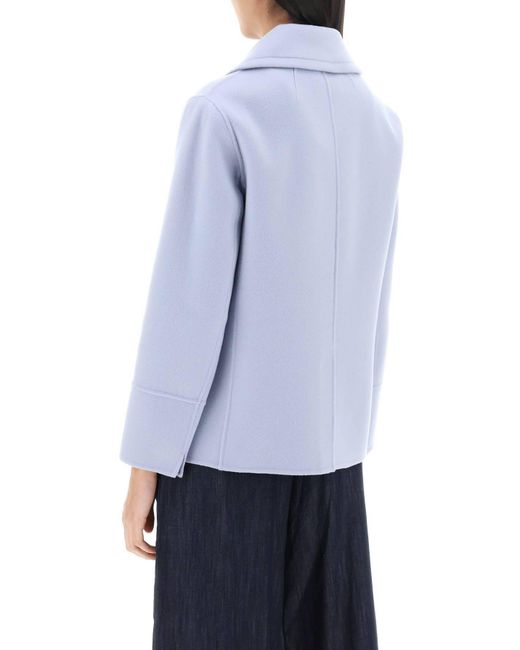 Max Mara Blue Moon Single-Breasted Wool Jacket