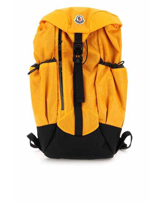 ZAINO JET IN NYLON MICRO RIPSTOPMoncler in Materiale sintetico da Uomo  colore Arancione | Lyst