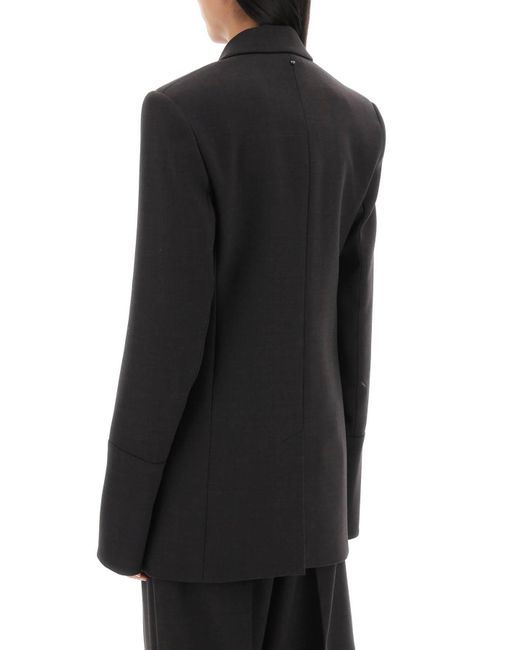 Sportmax Black Afro Wool-Crepe Jacket