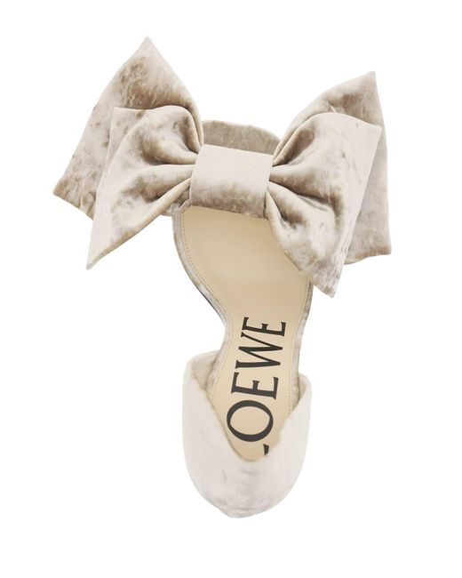 Loewe White Toy D'Orsay Sandals
