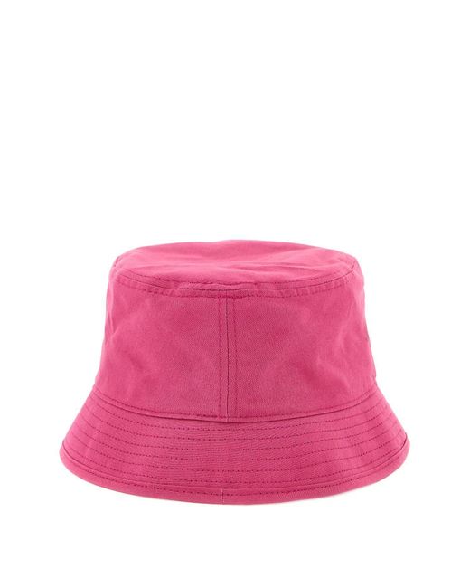 Cappello Bucket In Cotone di Rick Owens in Pink