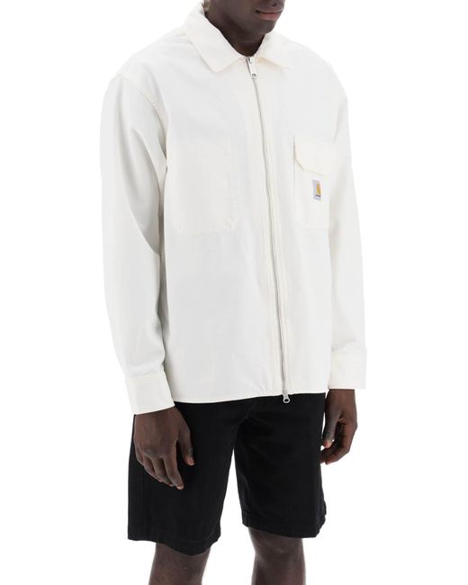 Carhartt White Rainer Overshirt Shirt for men