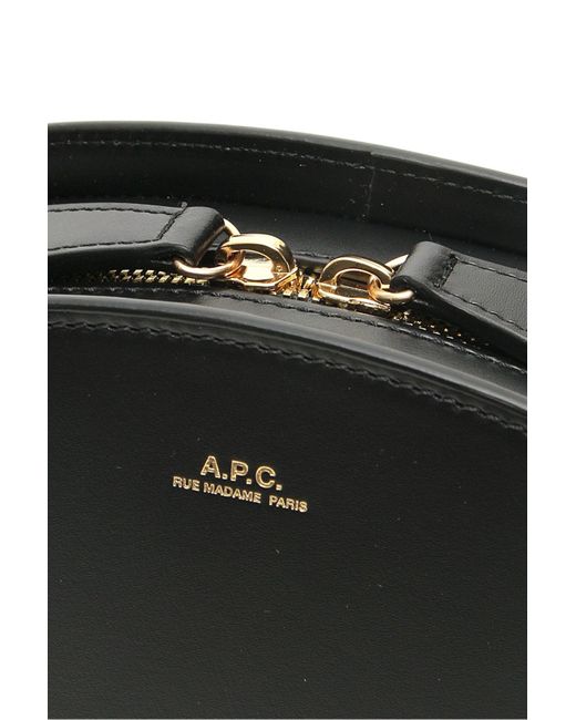A.P.C. Black Demi-Lune Crossbody Bag