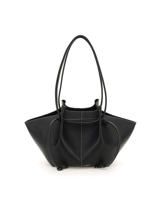 Yuzefi Leather Mochi Bag in Black | Lyst