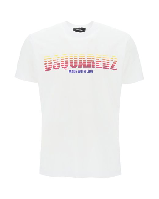 DSquared² White "Logoed Cool Fit T for men