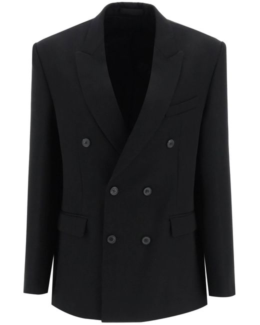 Wardrobe NYC Black Double-Breasted Blazer