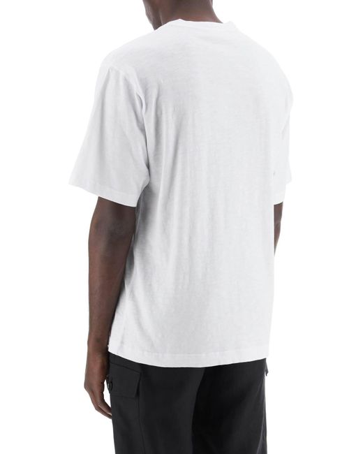 Dolce & Gabbana White Crewneck T-Shirt With Logo for men