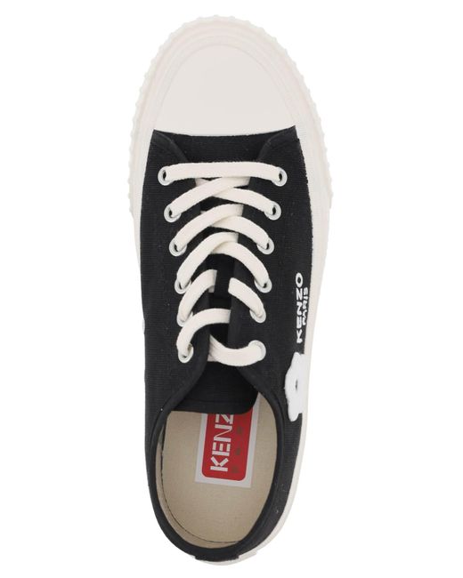 KENZO White Foxy Canvas Sneakers For Stylish