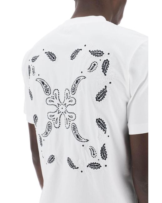 Off-White c/o Virgil Abloh White Off- "Bandana Arrow Pattern T-Shirt for men