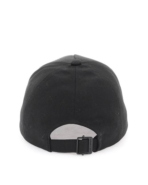 Cappello Baseball Con Logo Ricamato di Saint Laurent in Black