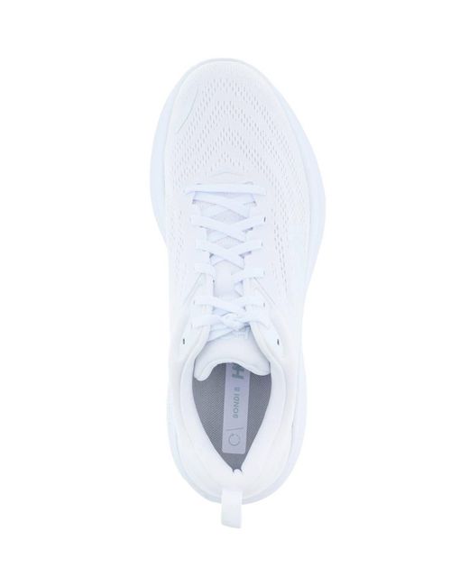Hoka One One White Bondi 8 Sneakers for men