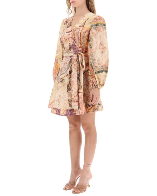 Zimmermann short wrap dress sales