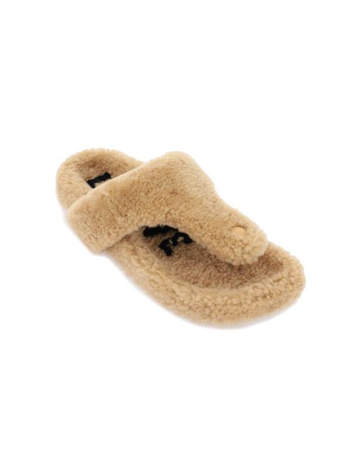 Loewe Natural Comfortable Shearling Sandal