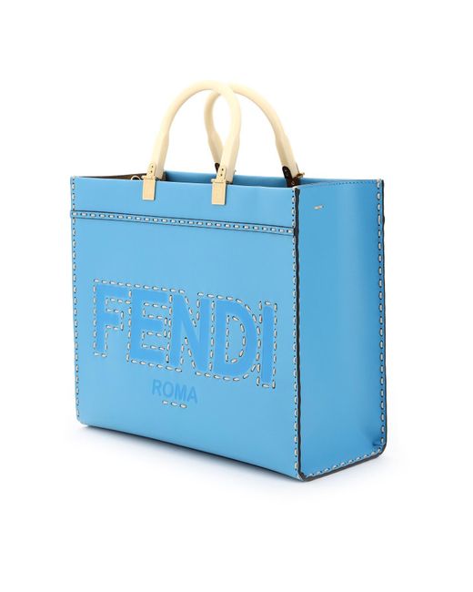 Fendi Shopper Sunshine Medium in Blue | Lyst