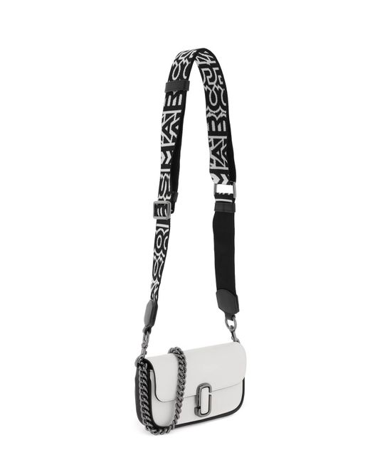 Borsa 'The J Marc Mini Shoulder Bag' di Marc Jacobs in White