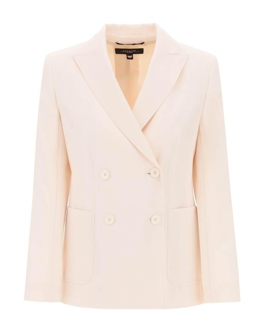 Weekend by Maxmara Pink 'Nervoso' Double-Breasted Jacket