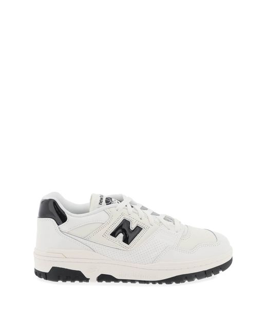 New Balance White "550 Patent Leather Sneakers for men