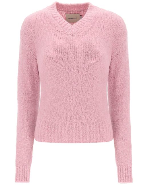 Paloma Wool Pink Baby V-neck Sweater