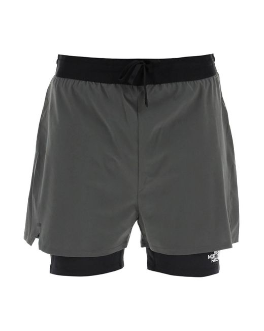 The North Face Gray Sunriser Running Shorts For for men