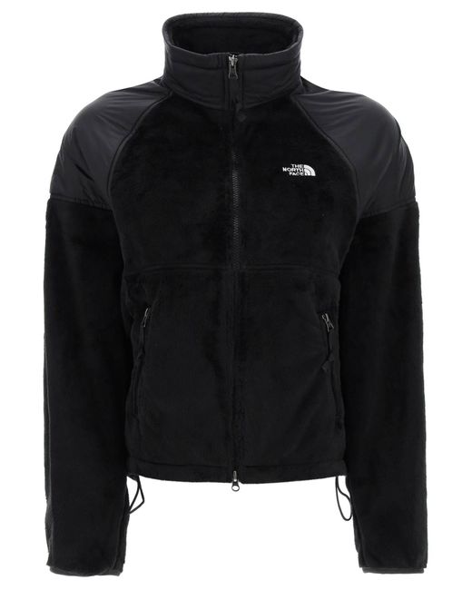 The North Face Black Versa Velour Jacket In Recycled Fleece And Risptop