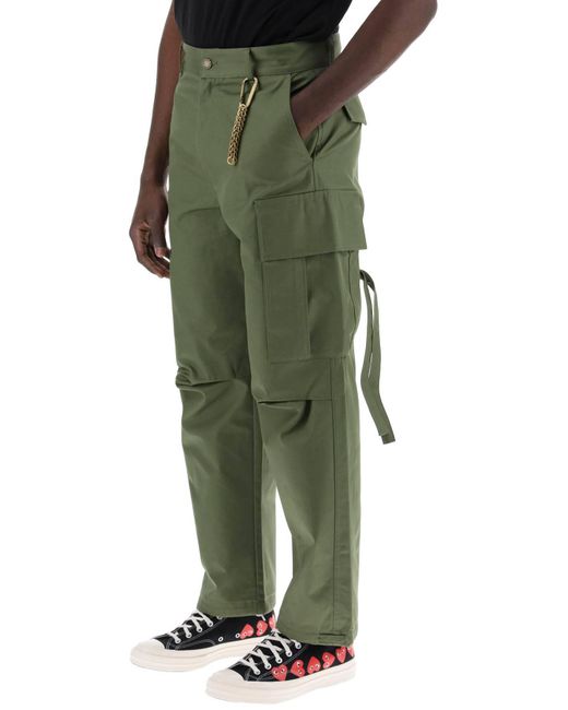 DARKPARK Green Laurent Saint Laurent Cargo Pants for men