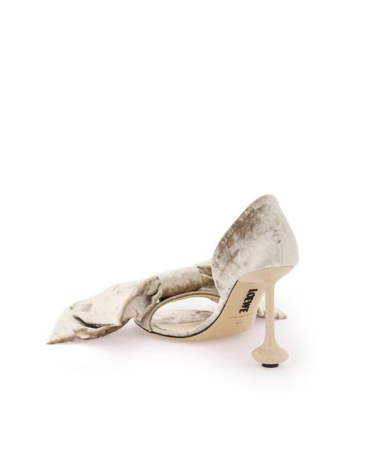 Loewe White Toy D'Orsay Sandals