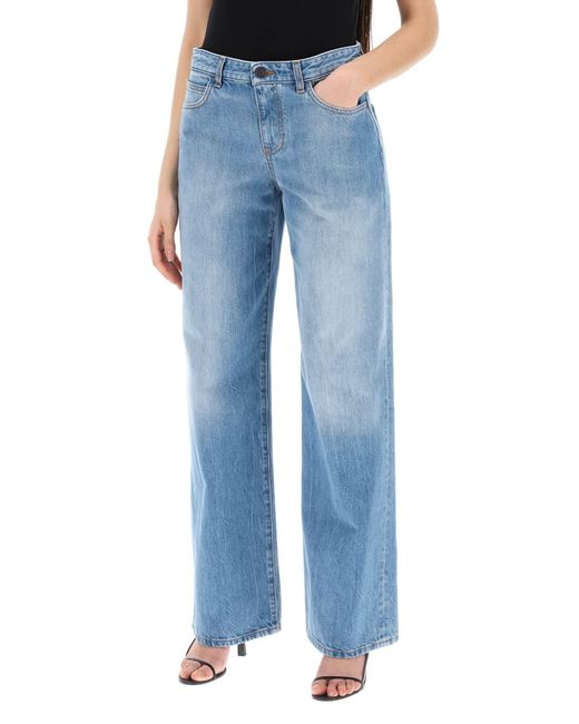 The Row Blue Wide-legged Eglitta Jeans With
