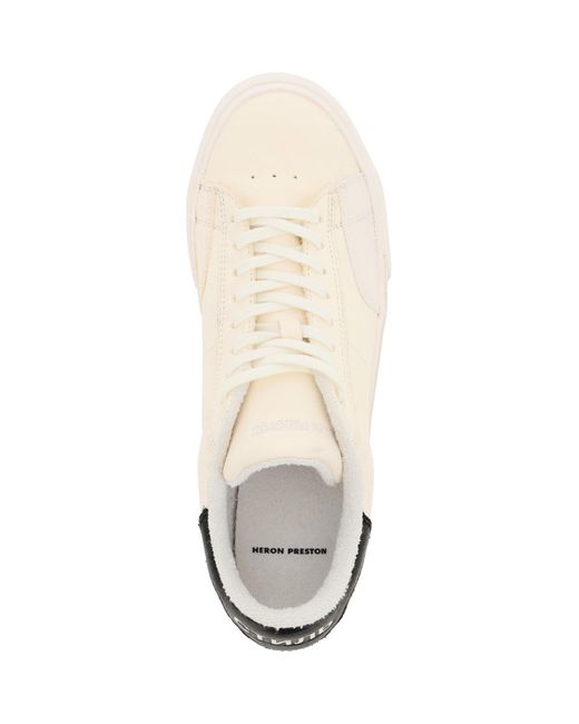 Heron Preston Vulcanized Low Top Sneakers 39 Leather in White Black (White)  for Men - Save 32% - Lyst