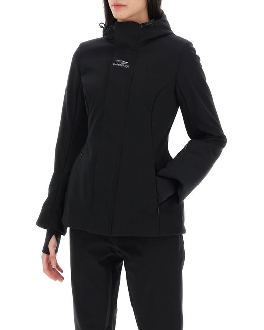 Balenciaga Black 3B Sports Icon Ski Jacket