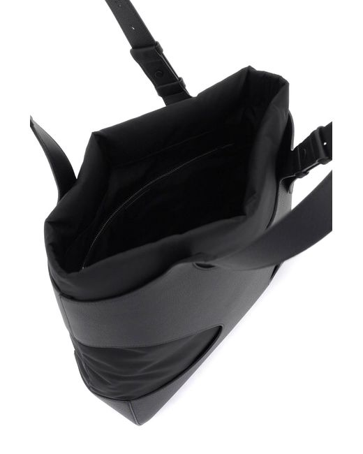 Ferragamo Black Tote Bag With Cut-Outs for men