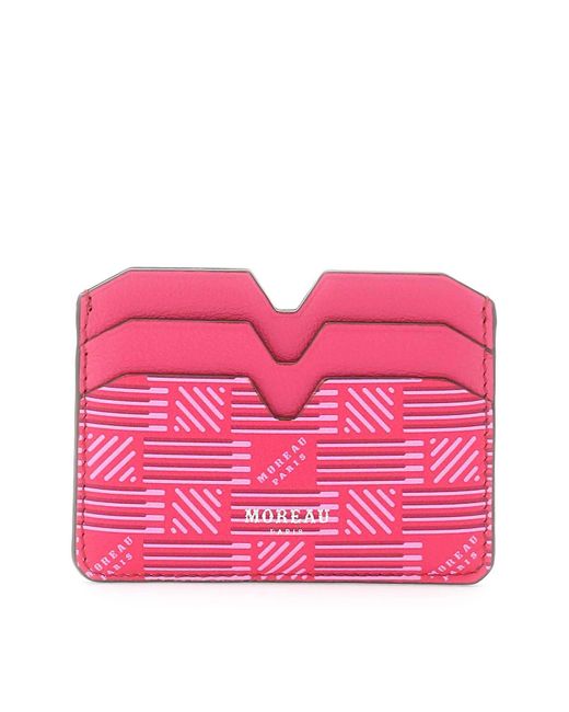 Moreau Paris Pink 4C Leather Card Holder