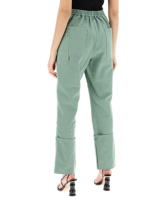 Max Mara Green Workwear Pants By Fac