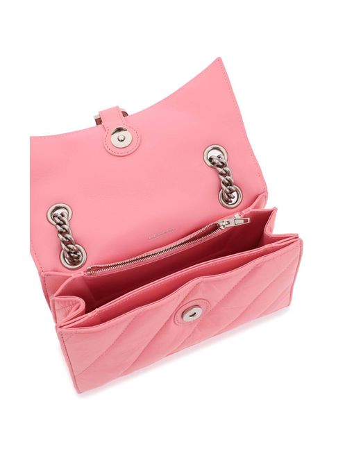 Balenciaga Pink 'Crush' Shoulder Bag