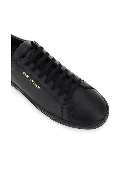 Sneakers Andy in pelle di Saint Laurent in Black da Uomo