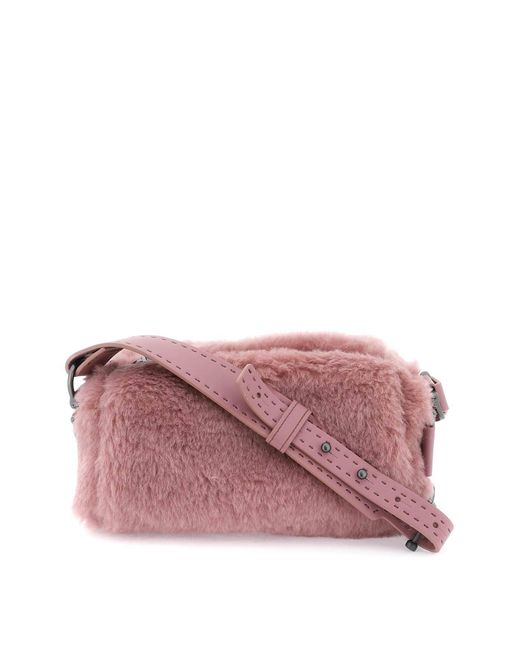 Max Mara Pink Teddy Crossbody Bag