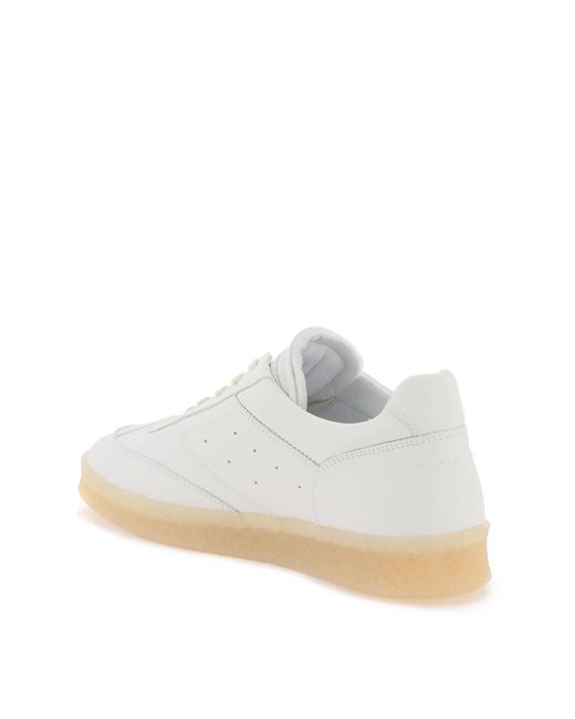 Sneakers 6 Court di MM6 by Maison Martin Margiela in White