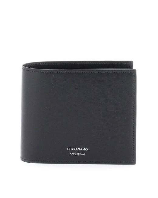 Ferragamo Black Bi-Fold Wallet for men
