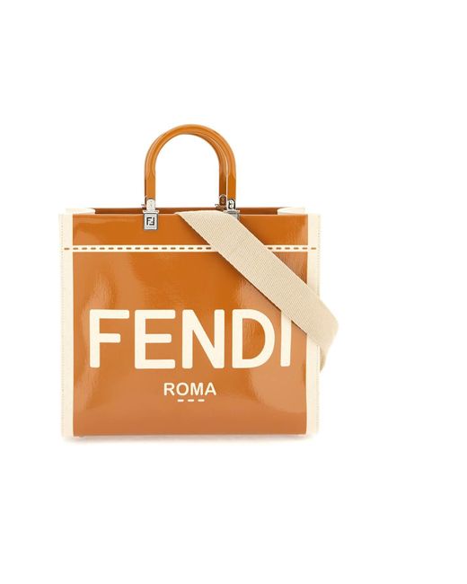 Fendi 'sunshine' Medium Tote Bag in Orange | Lyst Canada