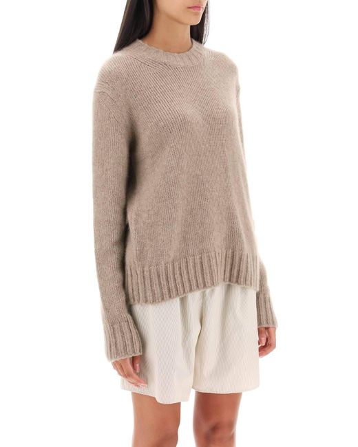 The Row Natural 'devyn' Cashmere Sweater