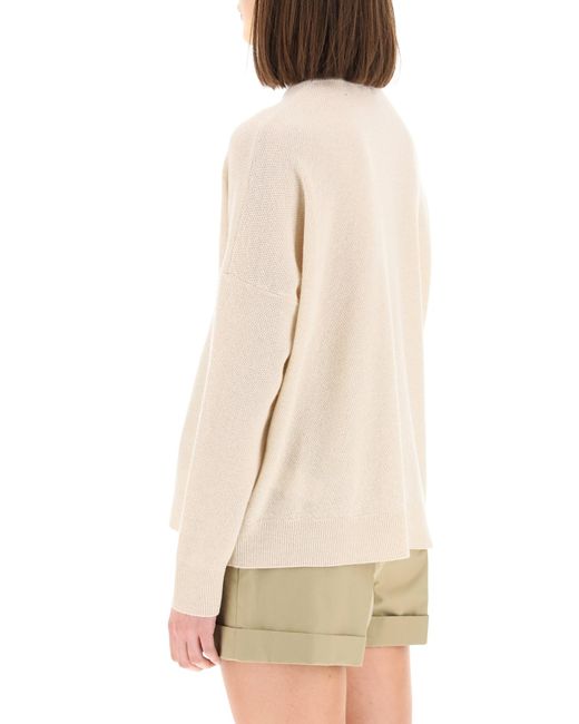 Loewe Oversized Cashmere Sweater in Beige (Natural) - Lyst