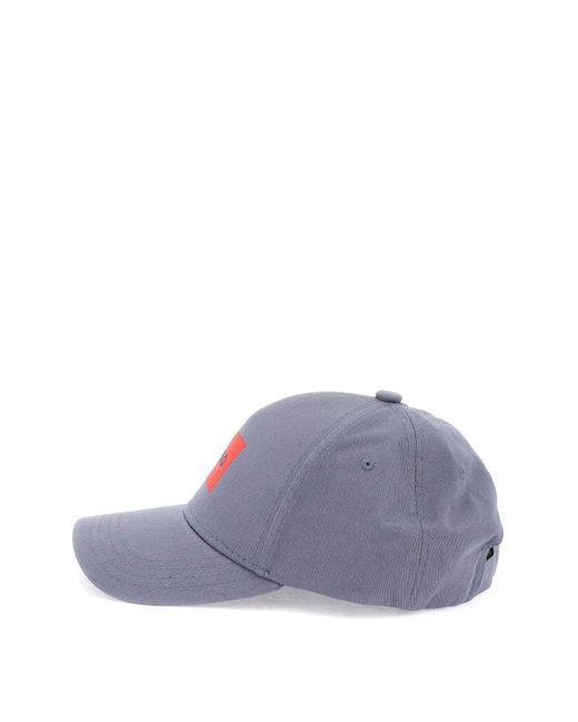 HUGO Red Baseball Cap With Patch Design for men