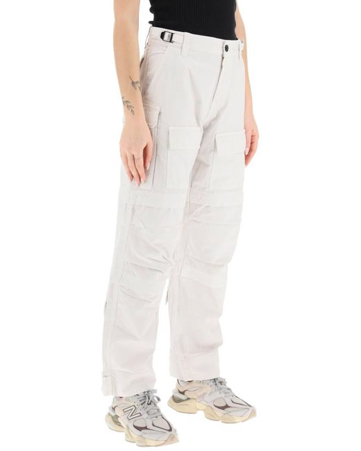 DARKPARK White 'Julia' Ripstop Cotton Cargo Pants