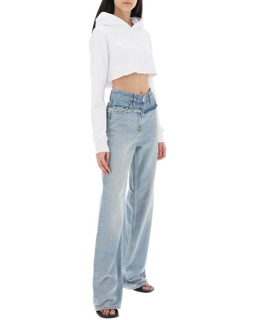 JEANS A GAMBA AMPIA di Givenchy in Blue