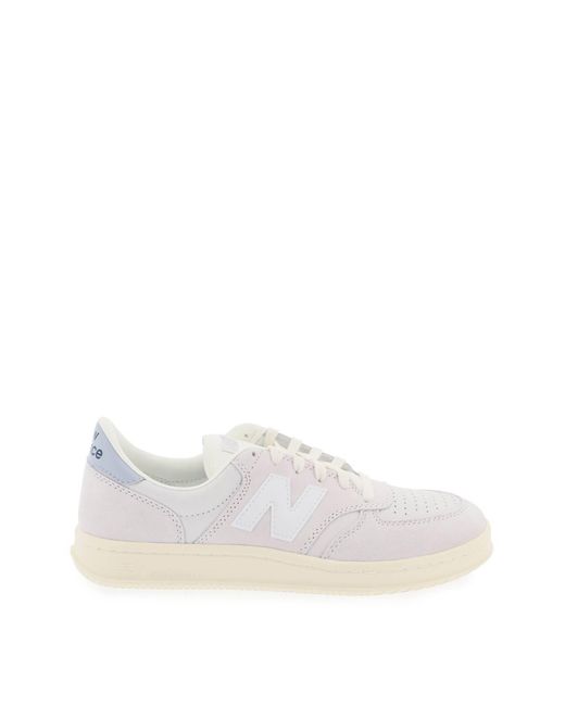 New Balance White T500 Sneakers