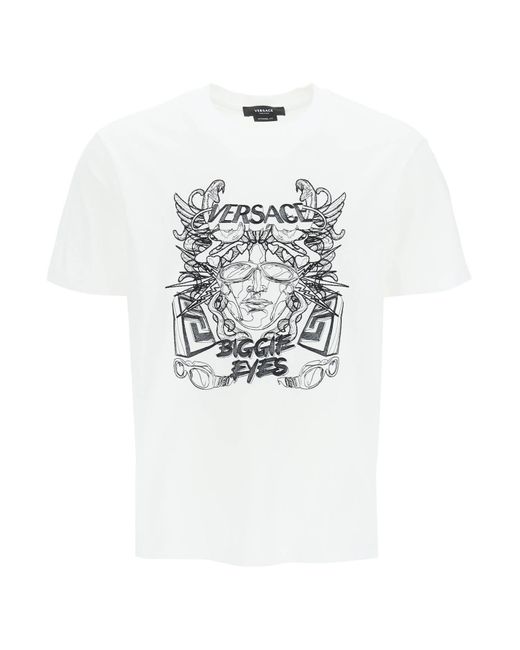Versace Cotton Mitchel Fit Medusa Biggie T-shirt in White for Men ...