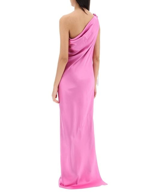 Max Mara Pink "Silk Satin Opera Dress"