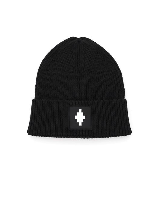 CAPPELLO BEANIE CON PATCH LOGOMarcelo Burlon in Lana da Uomo colore Nero |  Lyst